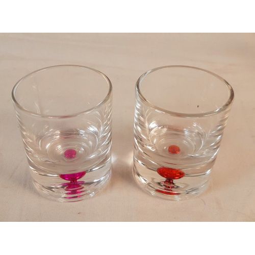 2 bougeoirs Verre Partylite