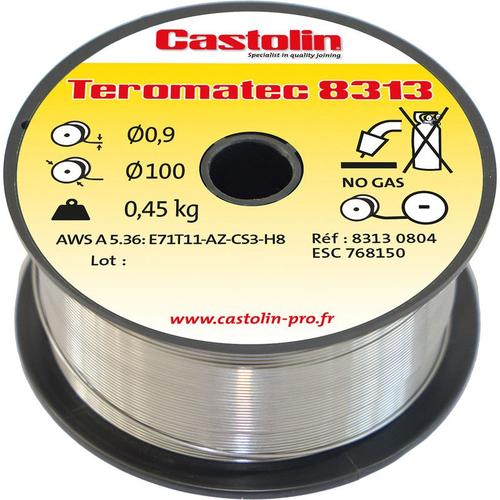 Fil fourré sans gaz Castolin diametre 0,9mm 0,45kg