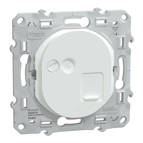 Prise RJ45 Ovalis Schneider Blanc