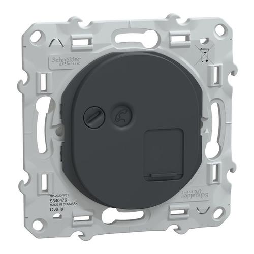 Prise RJ45 Ovalis Schneider Anthracite