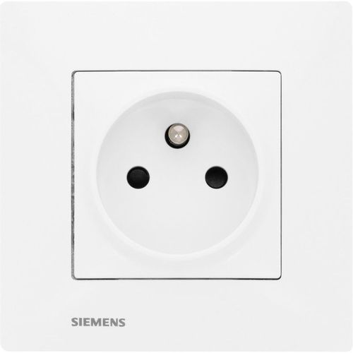 Prise 2P+T Delta Viva Siemens Blanc
