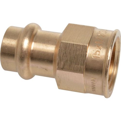 Raccord droit femelle à sertir diametre 22 - 15x21