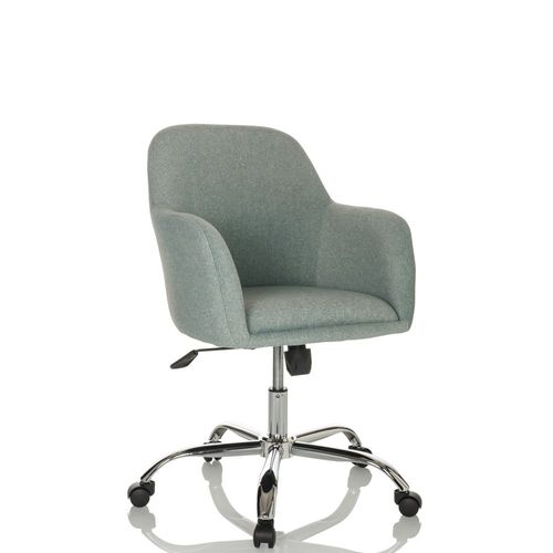 Siège De Bureau / Siège Pivotant / Chaise À Coque Solao 300 Tissu Menthe Hjh Office