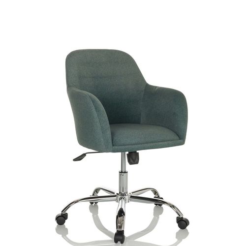 Siège De Bureau / Siège Pivotant / Chaise À Coque Solao 300 Tissu Vert Hjh Office