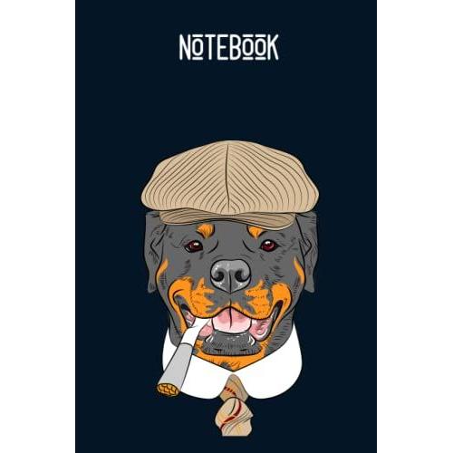 Notebook Funny Dog :: Vintage Dog Astronaut Space Journal