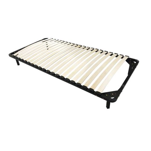Kosmi - Sommier À Lattes 90x190 Cm Sur Pieds Pour Lit 1 Place, 4 Pieds, 20 Lattes En Bois Multiplis, Sommier En Kit À Monter