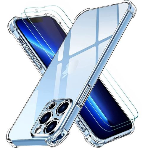 Coque Silicone Angles Renforces + 2 Vitres Protection Ecran Pour Apple Iphone 12 Pro Max Little Boutik®