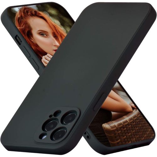 Coque Silicone Couleur Noire Pour Iphone 12 Pro Max Little Boutik®