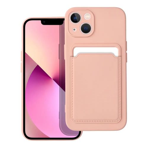 Coque Silicone Avec Porte Carte Rose Pour Iphone 13 Little Boutik®