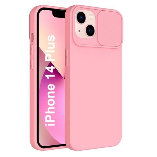 Coque Cam Slide Couleur Rose Pour Iphone 14 Plus Little Boutik©