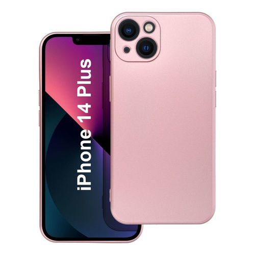 Coque Metal Couleur Rose Pour Iphone 14 Plus Little Boutik©