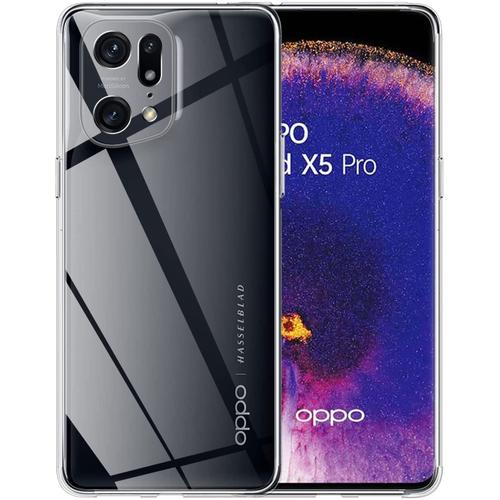 Coque Silicone Transparente Pour Oppo Find X5 Pro Little Boutik®