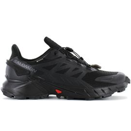 Salomon Supercross 4 Gtx Gorestex Trailsrunning Baskets Sneakers Chaussures Chaussures De Randonnée Marche Trekking Noir 417316