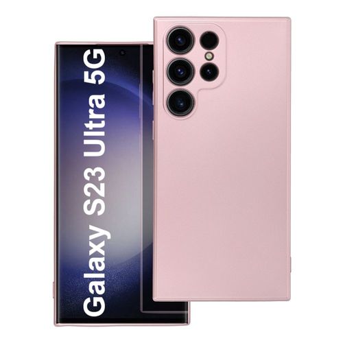 Coque Metal Couleur Rose Pour Samsung Galaxy S23 Ultra 5g Little Boutik©