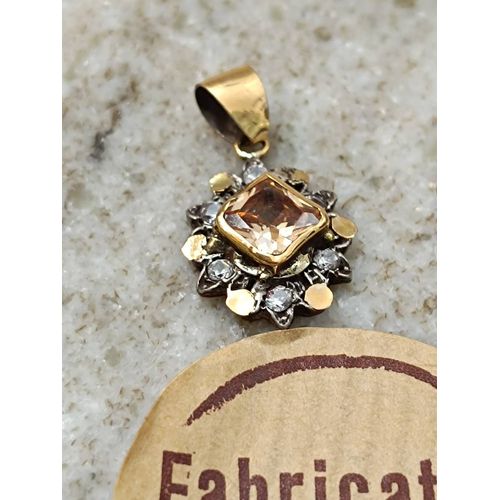 Pendentif Or 18 Carats Et Argent