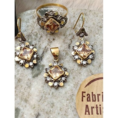 Ensemble Or 18 Carats Et Argent