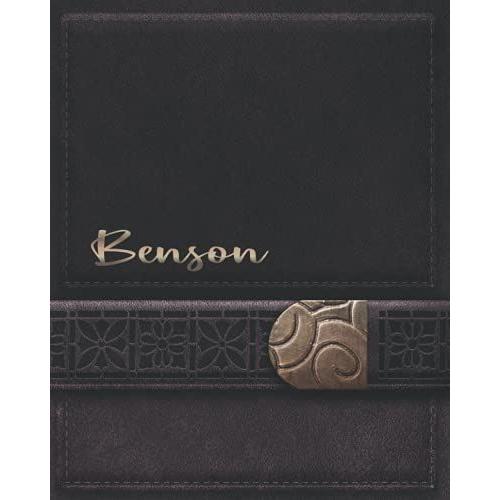 Benson Journal Gifts: Novelty Personalized Present With Customized Name On The Cover (Benson Notebook)