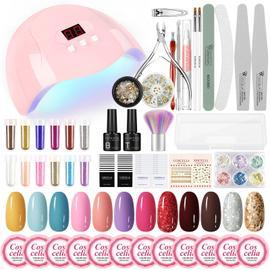 ANG KIT Set Manucure Poudre Acrylique UV Gel Faux Ongle Capsules Strass  Tips - Cdiscount Electroménager