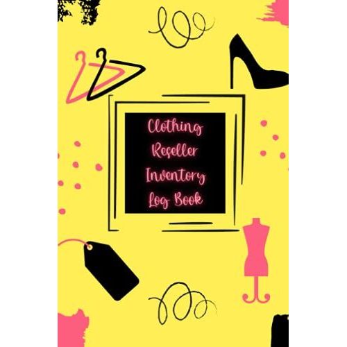 Clothing Inventory Log Book: 6x9, 350+ Product Listing | Pretty In Pink Product Listing Log Book For Online Clothing Resellers | Poshmark, Ebay, Mecari