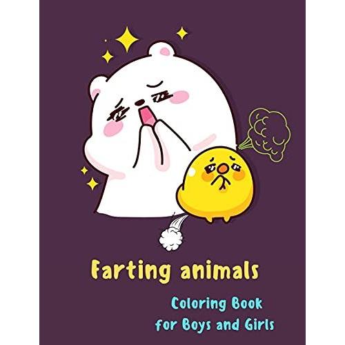 Farting Animals Coloring Book For Boys And Girls