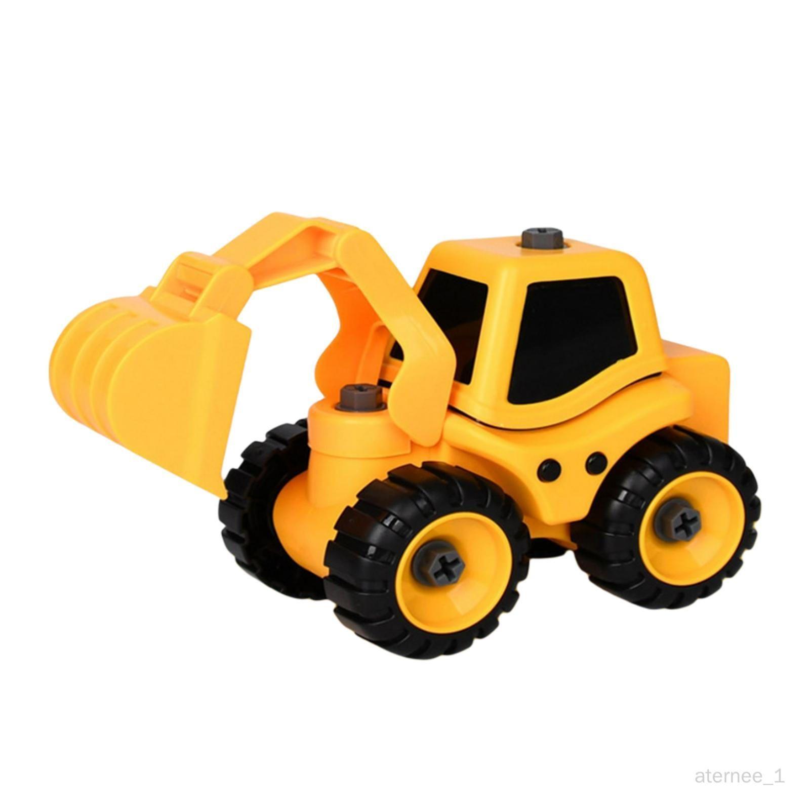 Generic Jouet Camion Vehicules de Chantier Excavatrice pour Enfant 3,4,5 Ans  Démontage