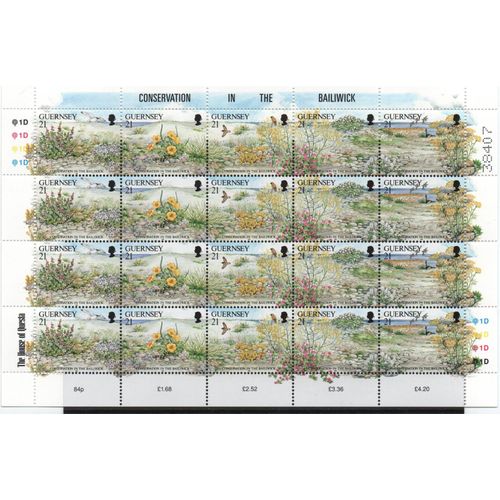 Guernesey Timbres Protection De La Nature 1991