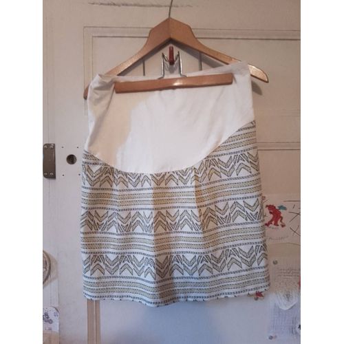 Top Coloré Blanc 42 Xl Ob Mum Neuf.