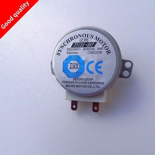 Moteur AC 220 240V 4W 6RPM 48mm pour plateau de four à micro ondes,synchrone, souffleur d'air chaud, 50/60Hz, CW/CCW, TYJ50 8A7,