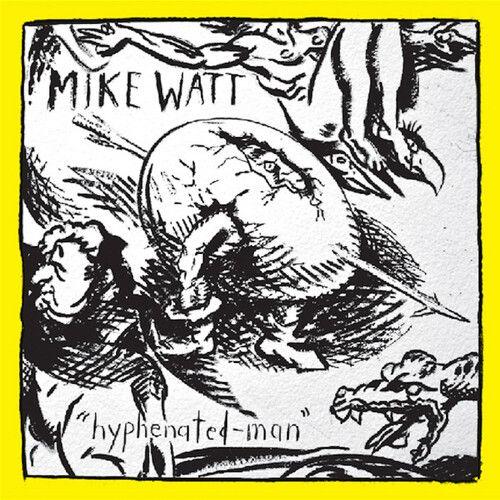 Mike Watt - Hyphenated-Man - Yellow & Black Marble [Vinyl Lp] Black, Colored Vinyl, Yellow