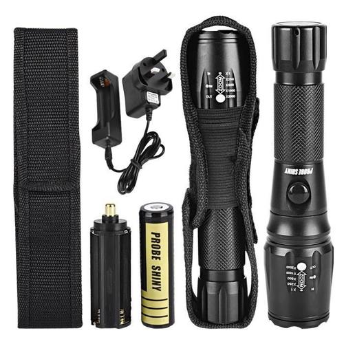 Lampe Electrique G700 Led Zoom Flashlight X800 Military Lumitact Torch 18650 Battery Charger Wdd61118286_San557 Fr42137