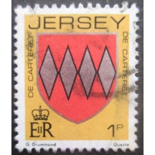 Jersey N°237 Blason De Carteret Oblitéré