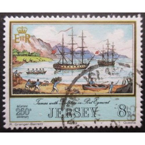 Jersey N°287 Bateau Oblitéré