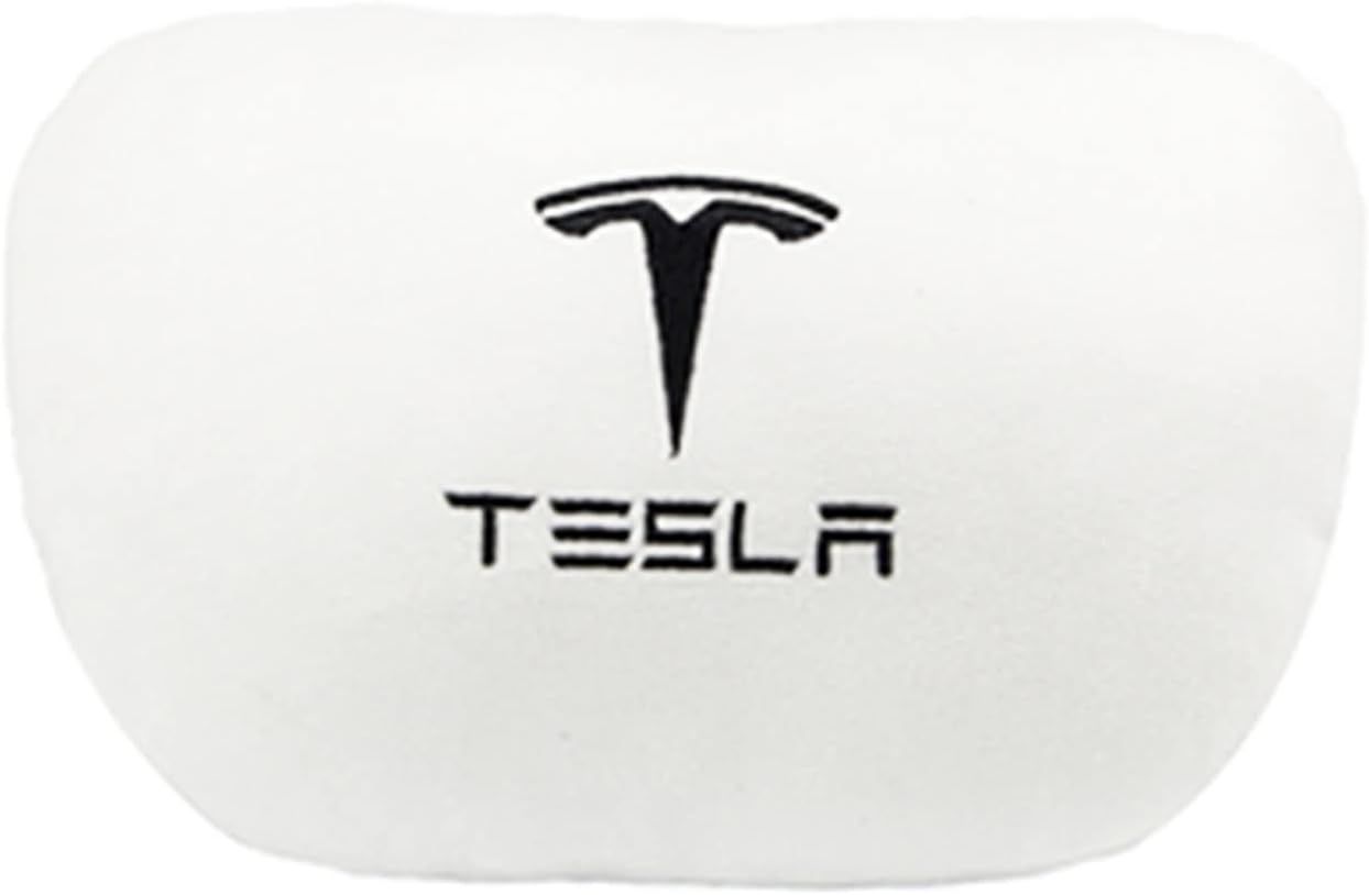 BEO Oreiller Tesla pour modèle 3/Y/S/X, accessoires Tesla modèle 3,  accessoires Tesla modèle Y, oreiller de cou de voiture à mémoire douce,  oreiller d'appui-tête de voiture personnalisé, oreiller de cou pour voyager