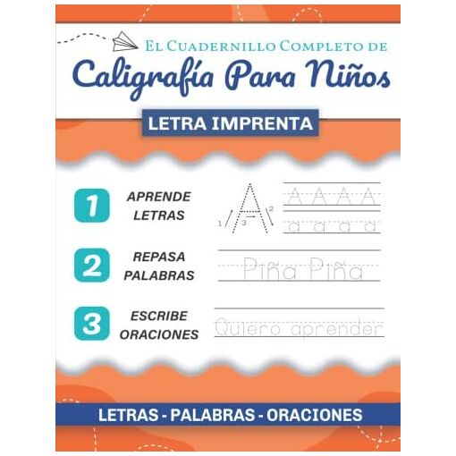 El Cuadernillo Completo de Caligrafía En Letra Imprenta Para Niños ...