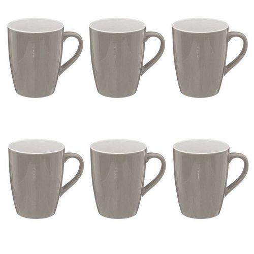 Lot De 6 Mugs "Colorama" 38cl Gris