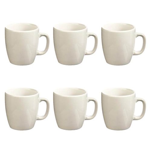 Lot De 6 Mugs "Colorama" 18cl Blanc