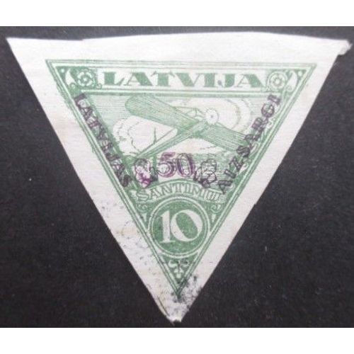 Lettonie Poste Aérienne N°10 Oblitéré Cote 20€