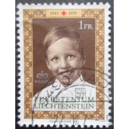 Liechtenstein N°478 Prince Wenzel Oblitéré