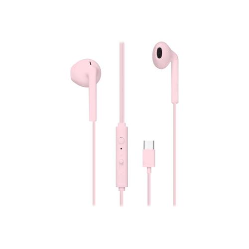 T'nB C-BUDS - Écouteurs avec micro - intra-auriculaire - filaire - USB-C - rose