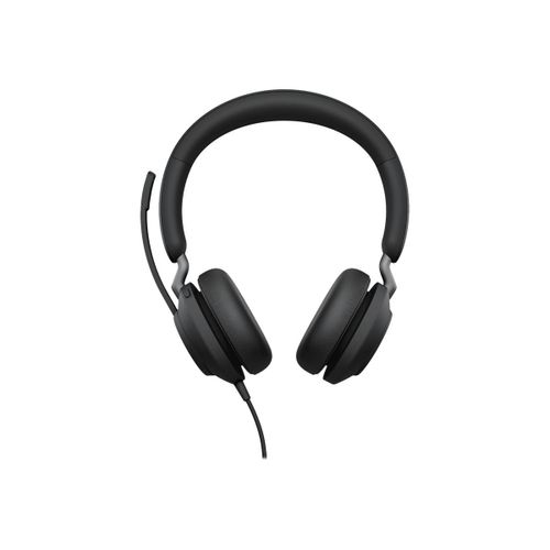 Jabra Evolve2 40 SE UC Stereo - Micro-casque - sur-oreille - filaire - USB-C - isolation acoustique - Optimisé pour la CU
