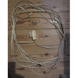 Câble téléphonique RJ11 + Prise gigogne Mâle 10 mètres