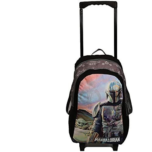 Sac à dos à roulettes STAR WARS Mandalorian 2 compartiments