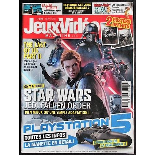 Jeux Vidéo Magazine N° 226 De Novembre 2019 = Star Wars Jedi Fatallen Order + 2 Poster Géants