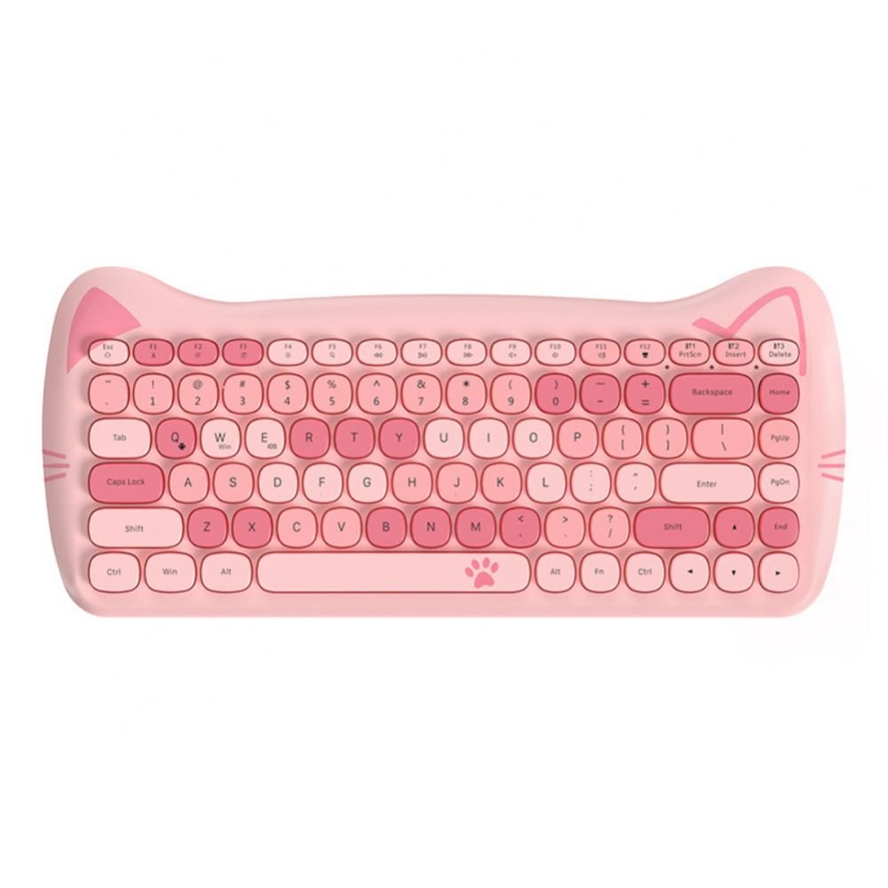 Mini clavier sans fil créatif chat mignon miaou pour fille pour PC  ordinateur portable jeu de bureau