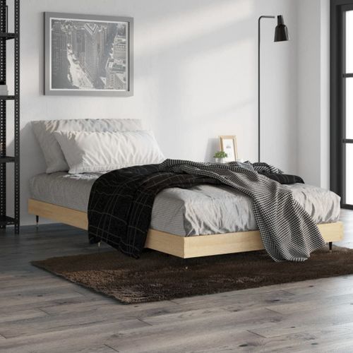 Vidaxl Cadre De Lit Sans Matelas Chêne Sonoma 90x190 Cm