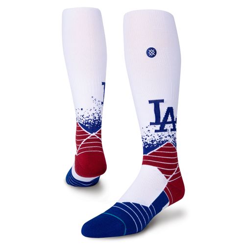 Chaussettes Stance Blanches Los Angeles Dodgers 2021 City Connect Sur Les Mollets Pour Hommes