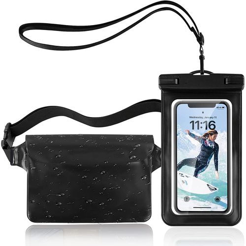 2 En 1 Kit Pochettes Étanches,Sac De Étanche Avec Pochette Étanche Pour Téléphone Portable,Adapté Kayak- Pêche-Dérive Et Natation