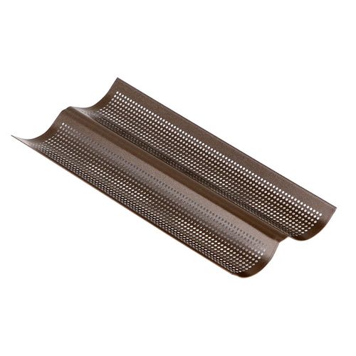 Plaque Perforée 2 Baguettes Marron