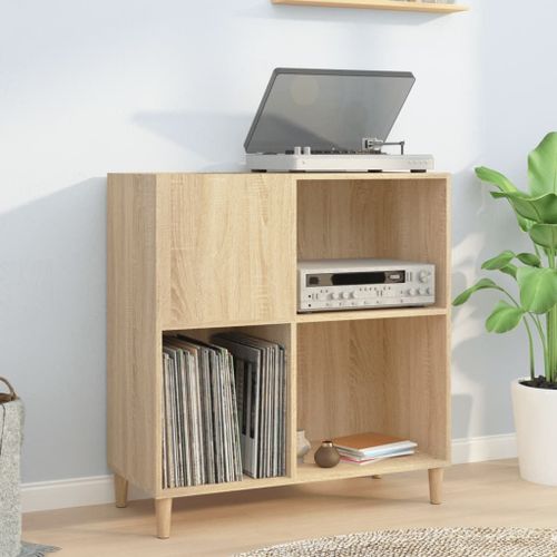 Vidaxl Armoire À Disques Chêne Sonoma 84,5x38x89 Cm Bois D'ingénierie