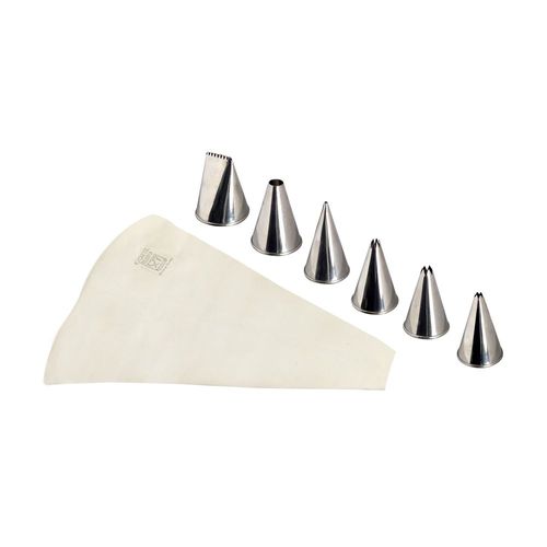 Boîte Ronde De 6 Douilles Inox Assorties Avec Sa Poche Coutil 30 Cm